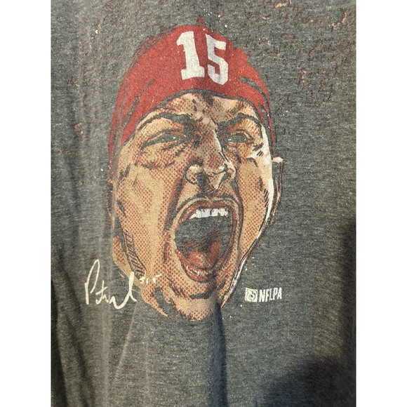 Next Level NFL Chiefs KC  Patrick Mahomes #15 Tshirt NFLPA Kansas City Autograph - Picture 2 of 5